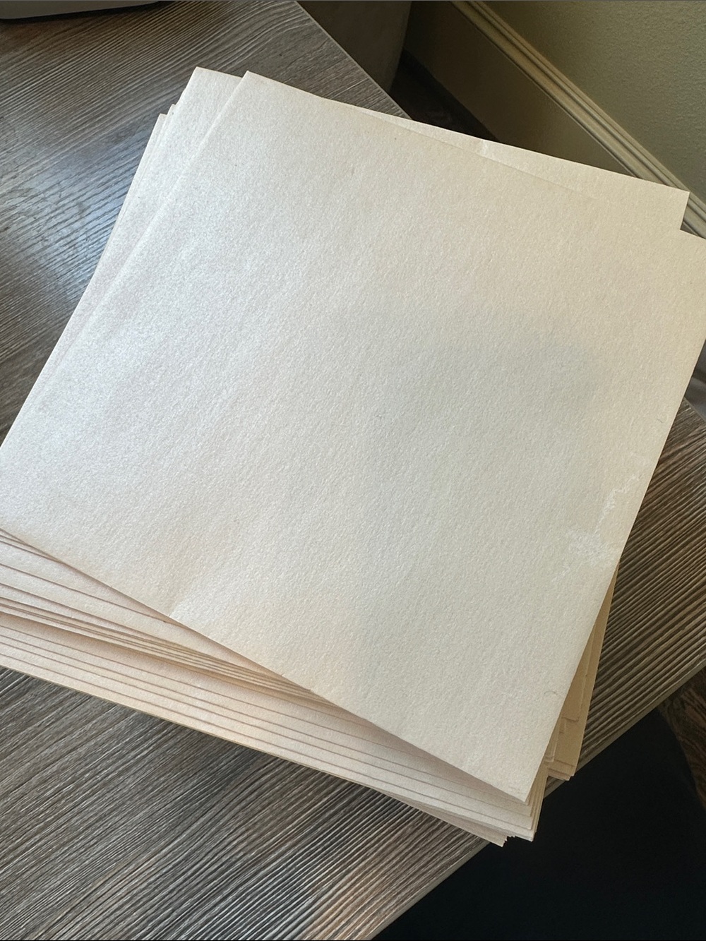 Pale Pearlescent Pink 6.5x6.5 Square Envelopes 150 Count